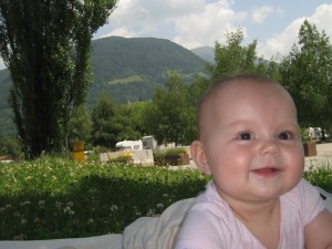 Olivia på rast