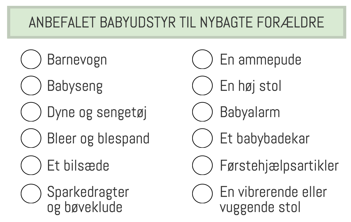 Find det rette babyudstyr