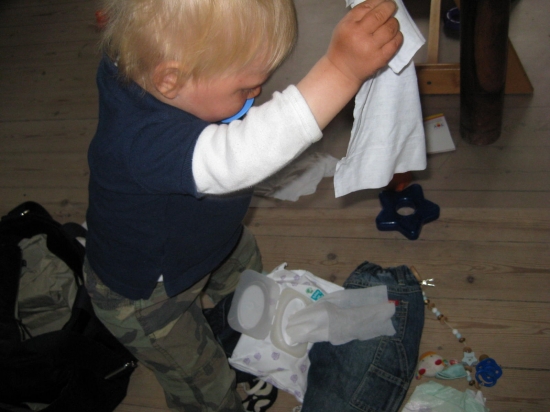 Emanuel synes, at vådservietter er et hit!