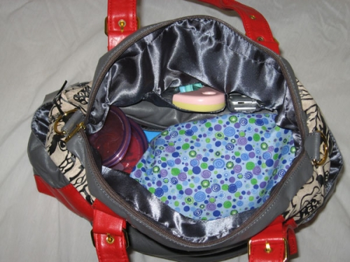 Et kig ned i en pusletaske Et kig ned i en pusletaske