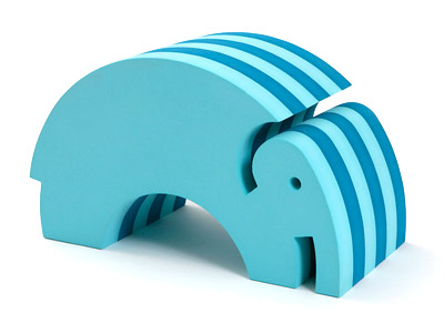 Blå elefant fra bObles